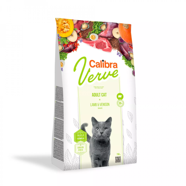 Calibra Verve Adult Lamb & Venison 8+ (Katze)
