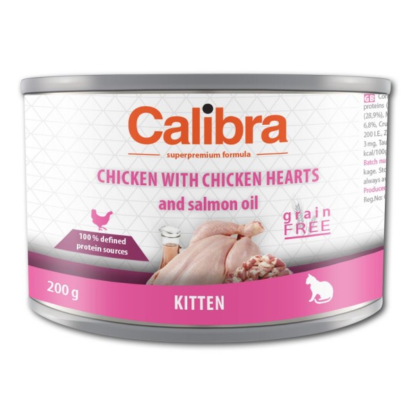 Calibra Life Kitten Chicken with Chicken Hearts (Katze)