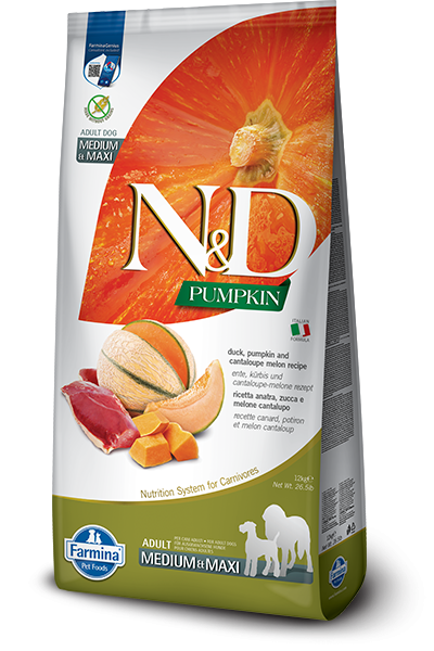 N&D Pumpkin Duck & Cantaloupe Melon Adult Medium & Maxi (Hund)