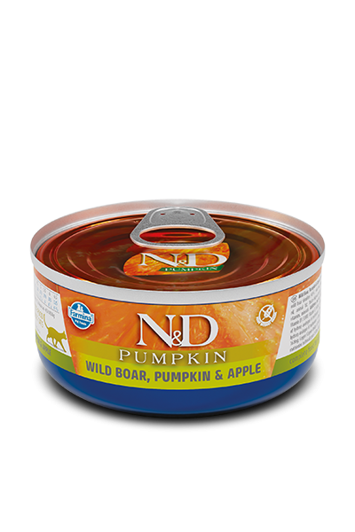 N&D Pumpkin Adult - Wildschwein, Kürbis & Apfel (Katze)
