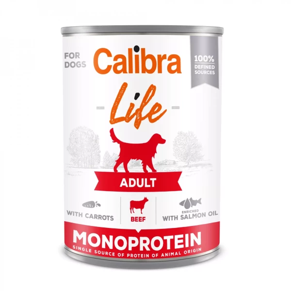 Calibra Life Adult Beef with Carrots (Hund)