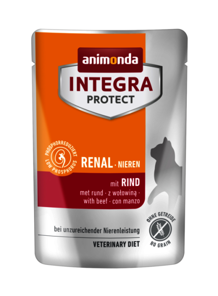 Integra Protect Renal mit Rind bei unzureichender Nierenfunktion (Katze)
