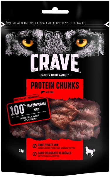 Crave Protein Chunks Rind (Hund)