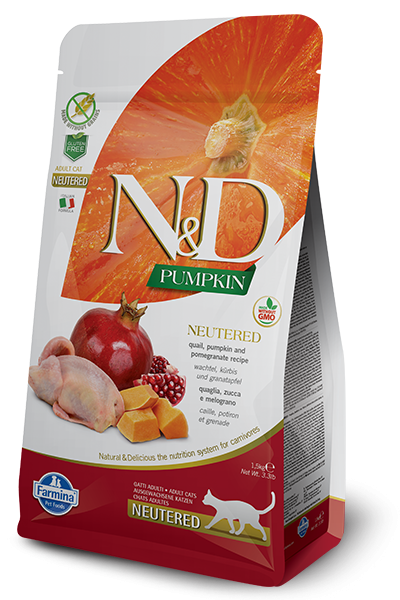 N&D Grain Free Adult Neutered Pumpkin Quail