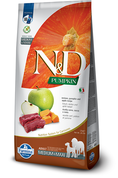 N&D Pumpkin Venison & Apple Adult Medium & Maxi (Hund)