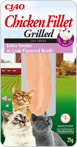 Churu gegrilltes Hühnchenfilet in Krabben-Soße extra zart (Katze)
