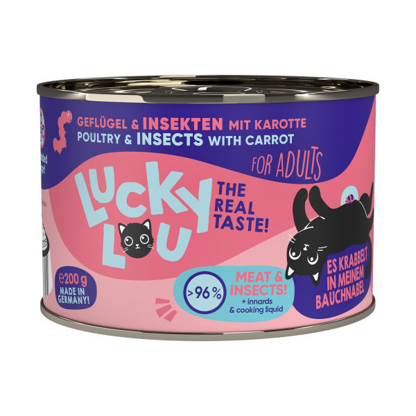 Lucky Lou Geflügel & Insekten Dose (Katze)