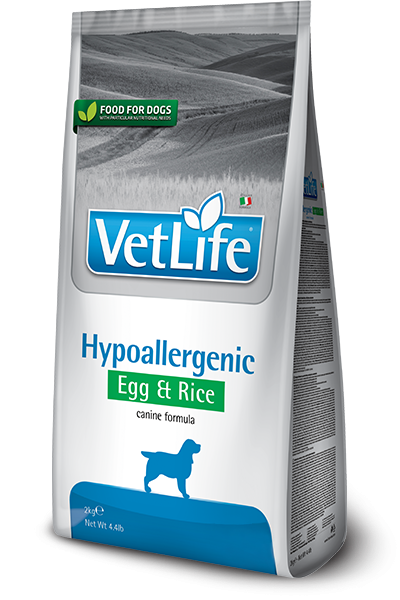Vet Life Hypoallergenic Egg & Rice (Hund)
